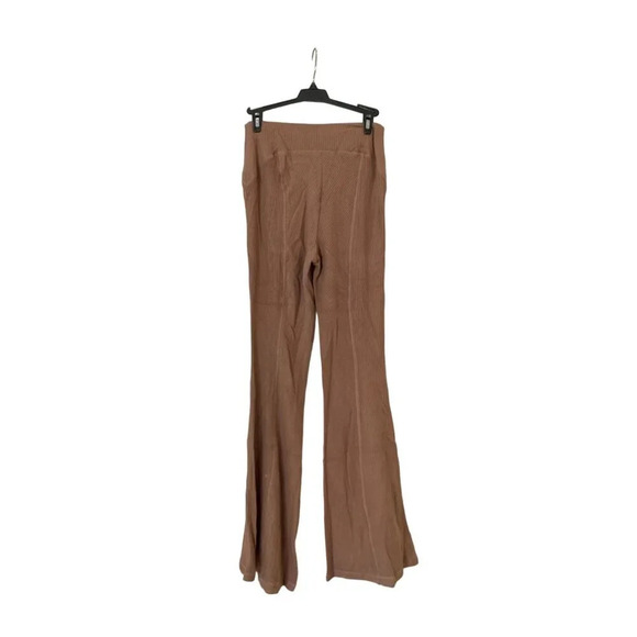 Area Stars Ribbed Flare Pants Womens Brown Size XS - Picture 3 of 10